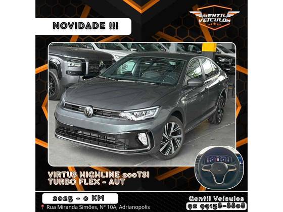 VOLKSWAGEN VIRTUS 1.0 200 TSI HIGHLINE AUTOMÁTICO VOLKSWAGEN VIRTUS 1.0 200 TSI HIGHLINE AUTOMÁTICO